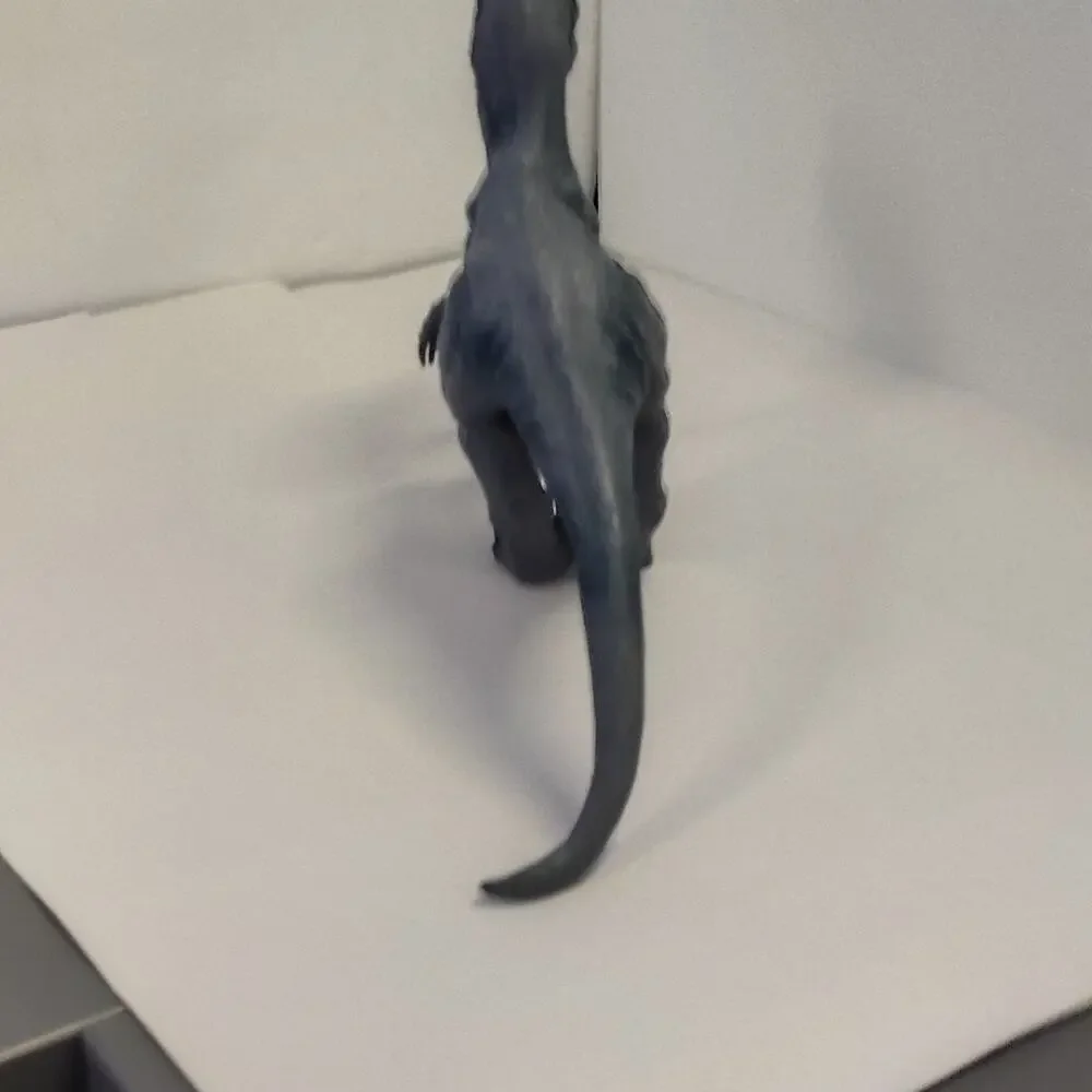 Velociraptor WM 1905 Dinosaur Figure Dark Grey Yellow Purple